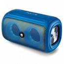 Altavoces NGS Roller Beast Rgb Portatil Waterproof IPX5/BT/USB/AUX/FM Blue