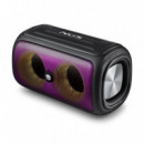 Altavoces NGS Roller Beast Rgb Portatil Waterproof IPX5/BT/USB/AUX/FM Black