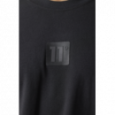 Camiseta 11º Premium Centred Branding Negro