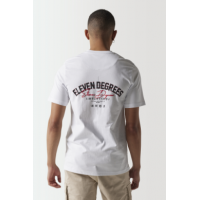 Camiseta 11º Streetwear Back Graphic Blanco