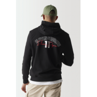 Suéter 11º Streetwear Hoodie Negro