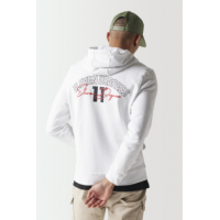 Suéter 11º Streetwear Hoodie Blanco