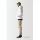 Suéter 11º Streetwear Hoodie Blanco