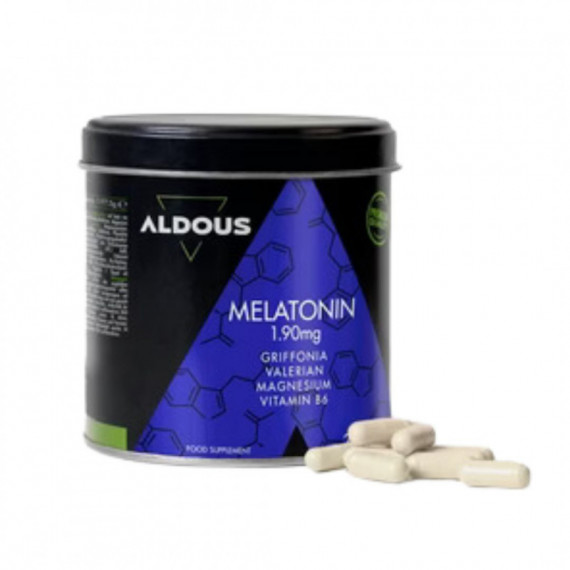 Aldous Melatonina con Magnesio, Griffonia, Valeriana y Vit B6 X250 Cap  ALDOUS BIO