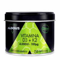 Aldous Vitamina D3+ K2 X250 Comprimidos  ALDOUS BIO