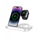 DEVIA Cargador Inalambrico 3 en 1 Iphone/watch/airpods 15W