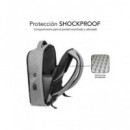 SUBBLIM Mochila para Portatil 15.6" Segure Antirrobo Negra con Conector USB para Cargar SUB-3SA1100