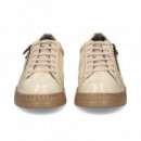 Deportivo Cremallera Lado Charol Beige  FLUCHOS