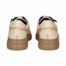 Deportivo Cremallera Lado Charol Beige  FLUCHOS