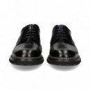 Talon Picado Blucher Piel Negro  FLUCHOS