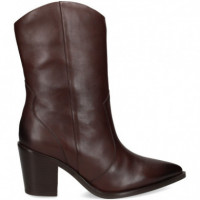 Botin Cowboy Piel Marron  UNISA