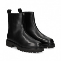 Botin Piel Negro  UNISA