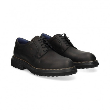 Talon Picado Blucher Piel Negro  FLUCHOS