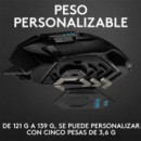 RATON LOGITECH G502 HERO OPTICO USB GAMING BLACK