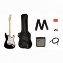 Squier By FENDER Sonic Stratocaster Pack Mn Black