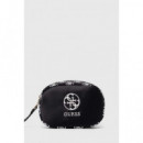 Pouch Bag 4G Circle Black Aop  GUESS