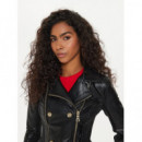 Myla Moto Jacket Jet Black Multi  GUESS