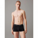 Tripack Low Rise Trunk Black, Hemisphere Blue  CALVIN KLEIN