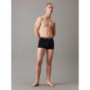 Tripack Low Rise Trunk Black, Hemisphere Blue  CALVIN KLEIN