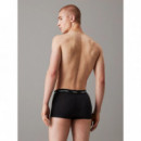 Tripack Low Rise Trunk Black, Hemisphere Blue  CALVIN KLEIN