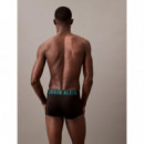 Low Rise Trunk 3PK B- White, Tkld Gr, Me  CALVIN KLEIN