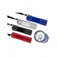 Linterna de Metal con 9 Led Surtido Colores  OUT OF THE BLUE