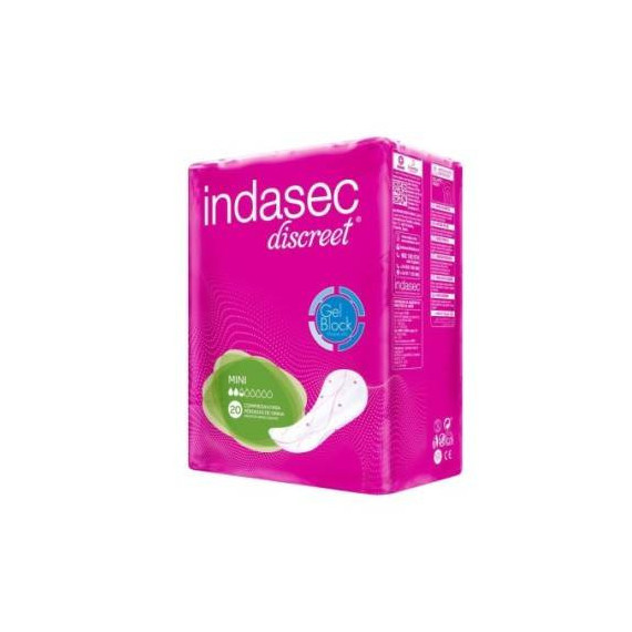 Indasec Mini Compresa Perdidas Leves 20 Unids  INDAS