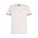 Camiseta Slim con Mangas Ribeteadas  TOMMY HILFIGER