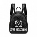 Mochila Quilt Emboss  LOVE MOSCHINO