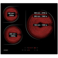 ROMO RO-V3FB-LI Vitroceramica 3 Fuegos