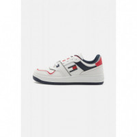 Zapatilla Tommy Retro Basket Cupsole Tricolor  TOMMY JEANS