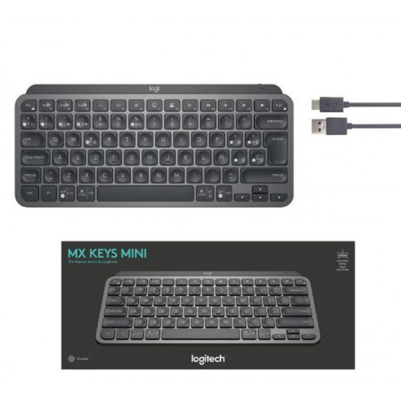 LOGITECH Teclado Mini Inalambrico Mx Negro