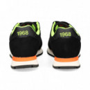 Logo Fluor Ante+nylon Negro  SUN68