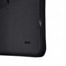 MALETIN TRUST BOLOGNA 16 BLACK + RATON WIRELESS SI