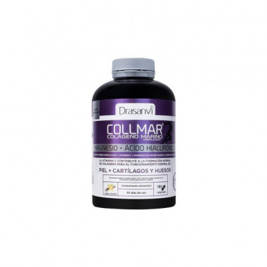 Collmar F Magnesio + Acido Hialuronico 180 Comprimidos Masticables Sabor Vainilla  DRASANVI