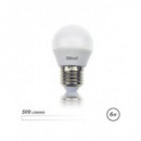 ELBAT Bombilla Led G45 E27 6W,500 Lumenes, 6500K ,luz Fria EB0487