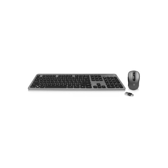 EWENT Teclado+raton Inalambrico  USB A/tipo C EW3272