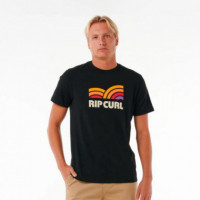 Camiseta de Manga Corta Surf Revival Capture  RIP CURL