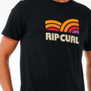 Camiseta de Manga Corta Surf Revival Capture  RIP CURL