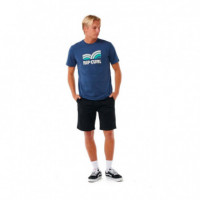 Camiseta de Manga Corta Surf Revival Capture  RIP CURL