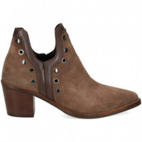 Botin Cowboy Tachas ante Marron  VEXED SHOES COMPANY