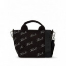 KARL LAGERFELD - K/signature Sm Rhnstn Shopper - A999 - 246W3883/A999