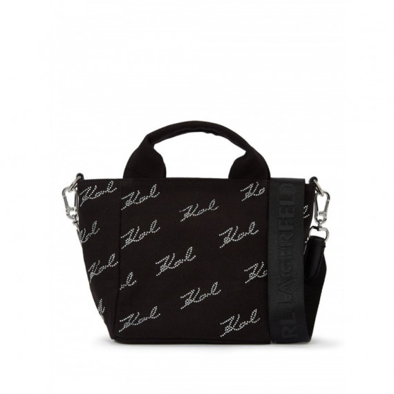 KARL LAGERFELD - K/signature Sm Rhnstn Shopper - A999 - 246W3883/A999