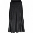 KARL LAGERFELD - Pleated Lurex Knit Skirt - 989 - 246W1205/989