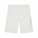 Shadow Embossed Logo Sweatshorts Vanilla  CALVIN KLEIN