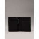 Ck Smooth Bifold 6CC W/coin Ck Black  CALVIN KLEIN