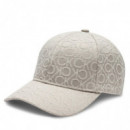 Monogram Jacquard Cap Chanterelle Mono J  CALVIN KLEIN