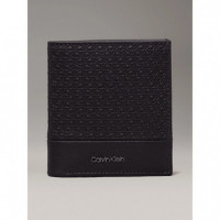 Nano Mono Trifold 6CC W/coin Black Nano  CALVIN KLEIN