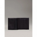 Nano Mono Trifold 6CC W/coin Black Nano  CALVIN KLEIN