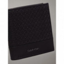 Nano Mono Trifold 6CC W/coin Black Nano  CALVIN KLEIN